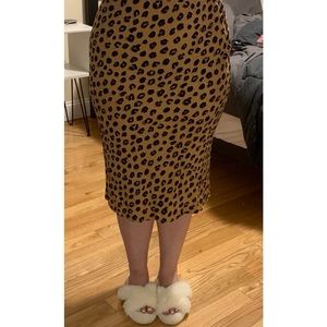 Cheetah print skirt